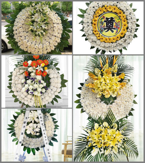 山西长治长子县丹朱镇同贺村花圈速递